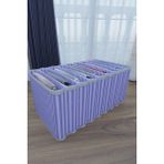 Alvo Store Buğz 8 Bölmeli Dolap ve Çekmece Içi Düzenleyici Akordiyon Organizer L-00517 (1 Adet) ( Buğz ) - Beyaz