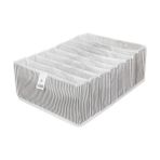 Alvo Store Buğz 8 Bölmeli Dolap ve Çekmece Içi Düzenleyici Akordiyon Organizer L-00517 (3 Adet) ( Buğz ) - Beyaz