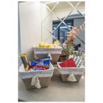 Alvo Store Buğz Çok Amaçlı Saklama Organizer Kutu Kare Keçe Sepet (3 Boy) ( Buğz ) - Beyaz