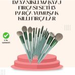 Alvo Store Buğz Göz Farı Allık Fondöten Için Uygun 13'lü Makyaj Fırçası Seti Kompakt Tasarım
