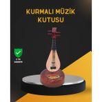 Alvo Store Buğz Klasik Ud Figürlü Melodili Müzik Kutusu Şık Hediyelik