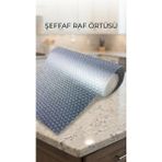 Alvo Store Buğz Mutfak Dolap Içi Kaydırmaz Şeffaf Raflık Örtüsü 45X300 cm Pvc Koruyucu