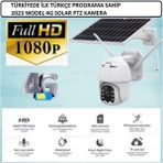 Alvo Store Buğz Sim Kartlı 4g Ptz 360 Hareketli Solar Güneş Enerjili 1080P Kamera Türkçe Program Son Sürüm ( Buğz )