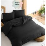 Always Çarşafı Lastikli Siyah Çift Kişilik Nevresim Takımı - 200 x 220 cm - Antrasit - Siyah
