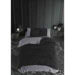 Always Çarşafı Lastikli Tek Kişilik Çift Taraflı Nevresim Takımı - 160 x 220 cm - Antrasit - Siyah
