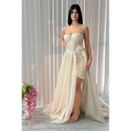 Always Dress Kuyruklu Taş İşlemeli Abiye Elbise