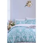 Always Lastikli Çarşaflı Tek Kişilik Nevresim Takımı Çift Taraflı Motif Mint