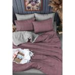 Always Pamuklu Çift Taraflı Çift Kişilik Nevresim Takımı - 200 x 220 cm - Gül Kurusu