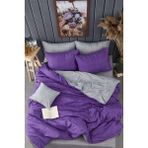 Always Pamuklu Çift Taraflı Çift Kişilik Nevresim Takımı - 200 x 220 cm - Mürdüm