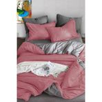 Always Pamuklu Tek Kişilik Nevresim Takımı - 160 x 220 cm - Antrasit - Pudra