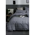 Always Ranforce Çift Taraflı Çift Kişilik Nevresim Takımı - 200 x 220 cm - Antrasit - Gri
