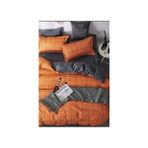 Always Ranforce Çift Taraflı Tek Kişilik Nevresim Takımı - 160 x 220 cm - Turuncu
