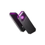 Always Teknoloji Kingspec Z5 Taşınabilir SSD 1tb, 2090MB/S Metal Rgb Kasa Usb-C - Siyah