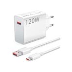 ALWAYS TEKNOLOJİ Xiaomi Mi ile Uyumlu 120W Turbo Hızlı Şarj Aleti Kablo Dahil Yarım Saatte Doldurur