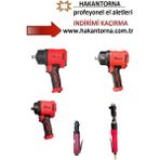 ALWAYSSPEED Ht- Firiko 5 Adet 3/4- 1/2 Havalı Somun Sökme Sıkma Mini 1/4 -1/2 Havalı Cırcır Lokma Kolu Havalı Set