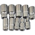 ALWAYSSPEED - Rico 3/8 Kısa Lokma Takımı 6 Köşe 8mm 19MM 10 Parça