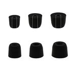 ALXCD Shure SE Serisi Kulaklık için Kulak Ucu, 3 Çift (S/M/L) Yumuşak Hafızalı Köpük Gürültü İzolasyonu Yedek Kulak Ucu, Shure SE115 SE210 SE215 SE315 SE425 SE535 SE846 [3 Çifti] (Siyah)