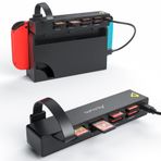 Alxum Switch Game Card Reader,8-in-1 Switch Games Holder Case für Nintendo Switch/Switch OLED Konsole und Dock,Schnelles Umschalten Game Switcher Zubehör (4 für Spiel+4 für Aufbewahrung)