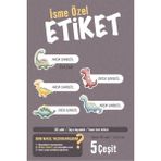 Aly Markt Okul Etiketi Kalem Defter Etiketi Özel Isim Yazılabilen Etiket Yavru Dinazor 125 Adet 2x4,5cm