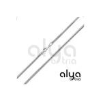 Alya By Trıa 925 Ayar Yassı Italyan Yılan Zincir 50 Cm Unisex Günlük Casual Şık Erkek Kadın Kolyesi