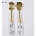 Alya Home Damla 2’li Tamamen Gold Salata Servis Seti