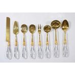 Alya Home Damla 8’li Tamamen Gold Servis Seti