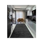 Alya Home Kaymaz Taban Elit Bukle Yıkanabilir Kesme Halı Yolluk Mutfak Halısı Aden Antrasit