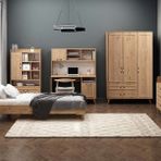 Alya Karyolalı Genç Odası Takımı Meşe 3 Kapaklı