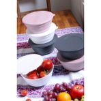 Alya Plastik 6'lı Saklama Kabı - Kahvaltıık - Çerezlik - 350 ml - Çok Renkli