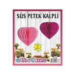 Alya Süs Süs Ponpon Kalpli Pembe 2'li Set 1 Paket - Renkli
