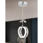 ALYA Tekli Avize Krom Avize 3 Renk LED Secenegi