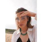 Alya Turkuaz Büyük İncili Kolye