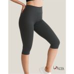 Alya Underwear Diz Altı Kapri Tayt Yüksek Bel Likralı Dalgıç Kumaş ( Antrasit, M )