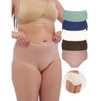 ALYA UNDERWEAR Kadın İç Çamaşırı, Büyük Beden Yüksek Bel Kadın Külotlar, Nefes Alabilir, Organik, Extra Battal, Pamuklu Kadın Çamaşırı, 5'li Paket (8XL, 9XL, 10XL) (Multucolor-P03, 8XL)