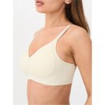 Alya Underwear Kadın Lazer Kesim Dikişsiz Çıkarılabilir Pedli Hayalet Sütyen - Taş Rengi