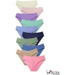 Alya Underwear Kız Çocuk - Garson Pamuklu Kumaş Renkli Slip Külot 10'lu Paket - (6-7 Yaş, X16) - 6 - 7 Yaş - Lacivert - Multi