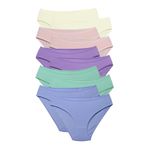 ALYA UNDERWEAR Kız Çocuk Külot, Pamuklu, Rahat Kız Çocuk Slipleri 10'lu Paket (X15, 4-5 Yaş)