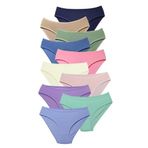 ALYA UNDERWEAR Kız Çocuk Külot, Pamuklu, Rahat Kız Çocuk Slipleri 10'lu Paket (X16, 4-5 Yaş)