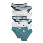 ALYA UNDERWEAR Kız Çocuk Külot, Pamuklu, Rahat Kız Çocuk Slipleri 10'lu Paket (X22, 4-5 Yaş)