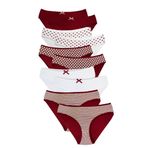 ALYA UNDERWEAR Kız Çocuk Külot, Pamuklu, Rahat Kız Çocuk Slipleri 10'lu Paket (X27, 6-7 Yaş)