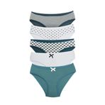ALYA UNDERWEAR Kız Çocuk Külot, Pamuklu, Rahat Kız Çocuk Slipleri 5'li Paket (P22, 3-4 Yaş)
