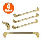 Alyans Çekmece Dolap Dolabı Kulpu Kulbu 224 Mm Gold Rustik Metal Kulpları (4 Adet) Mobilya Mutfak