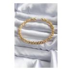 AlyaStore 316L Çelik Gold Renk 2'li Zincir Model Su Yolu Model Zirkon Taşlı Kadın Bileklik