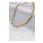 AlyaStore 316L Çelik Gold Renk Arpa Zincir Model Kadın Kolye