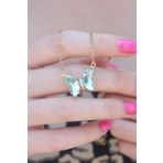 AlyaStore 316L Çelik Gold Renk Zirkon Taşlı Kelebek Model Kadın Kolye
