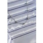 AlyaStore 316L Çelik Gümüş Renk Arpa Baget Model Kadın Kolye