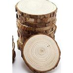 Alyones 10 Adet Yuvarlak Ahşap 5 - 8cm Halka Ham Ahşap Yonga Dıy El Yapımı Dekorasyon Malzemesi Ahşap 204119012022