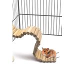 Alyones 2 Adet Ahsap Hamster Merdiveni Bukulebilir Uzun Tirmanma Merdiveni Evcil Hayvan Kafes Aksesuarlari
