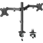 Alytech Çift Kollu Monitör Standı – Ayarlanabilir Ergonomik Vesa Monitör Kolu - Siyah