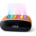 Alytech Oda Hava Nemlendirici Bluetooth Hoparlörü Aromaterapi Difüzörü Rgb Işıklı Uzaktan Kumandalı - Kahverengi